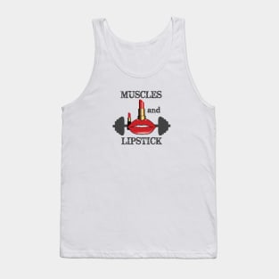 Muscles and Lipstick Tank Top